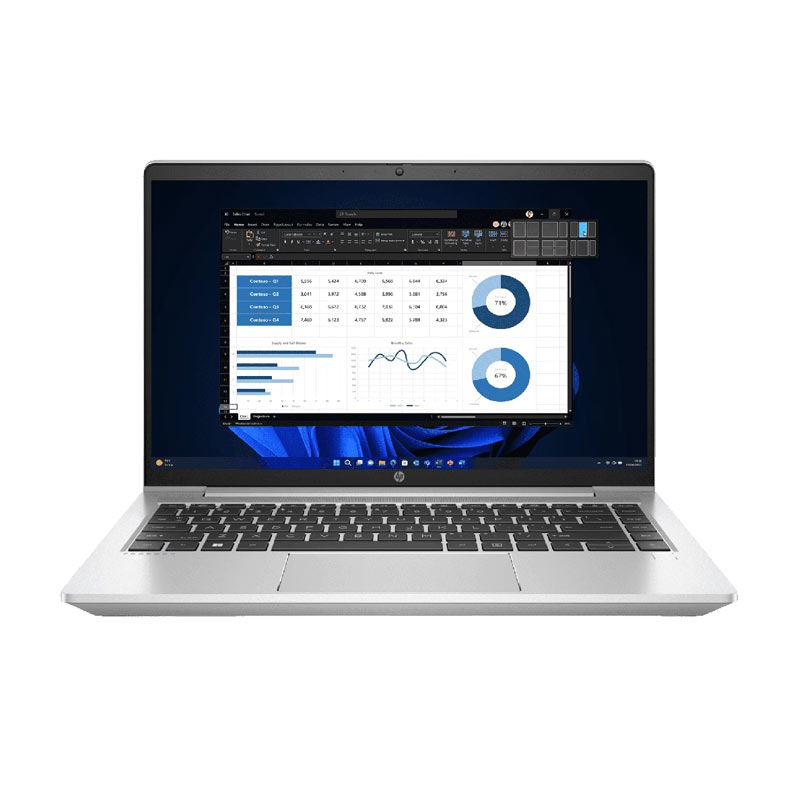 Picture of HP ProBook 440 G9 - 12th Gen Intel Cor i5-1235U 14" (35.6 cm) 9S706AT Business Laptop (16GB/ 512GB SSD/ Full HD Display/ Intel Iris X Graphics/ Windows 11 Pro/ 3 Years Warranty/ Silver/ 1.38 kg)